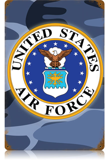 "U.S. Air Force" Vintage Metal Sign